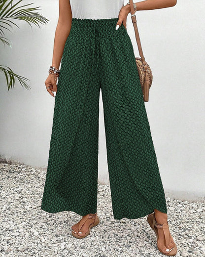 Women's trousers with geometric print - Iveth