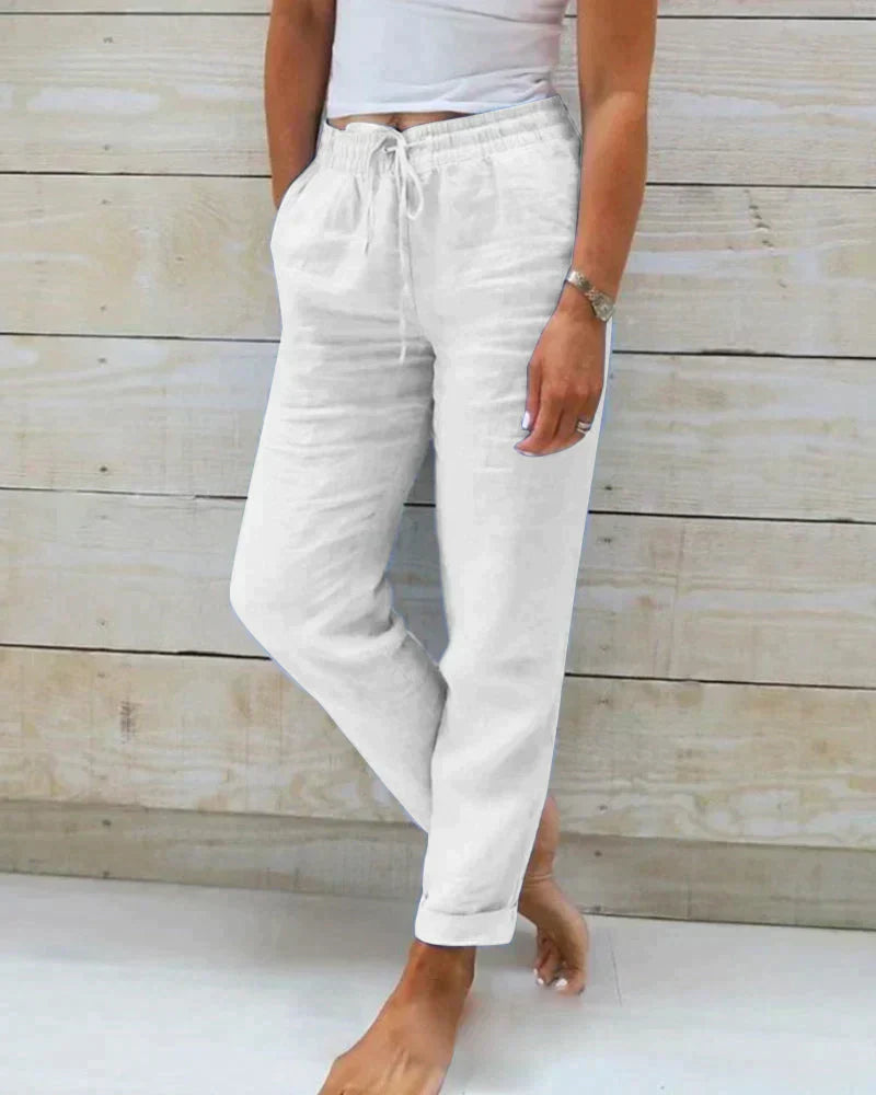 Aimée - Elegant linen pants for women