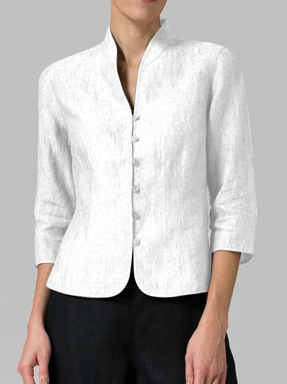 Carmencita Blouse | High Collar Women's Blouse