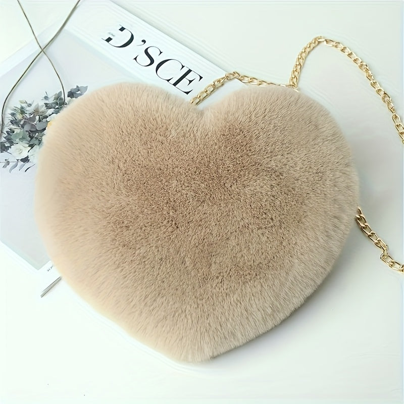 Nina | Cute plush heart-shaped bag