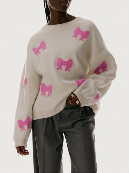 Rei - Knitted Heart Sweatshirt