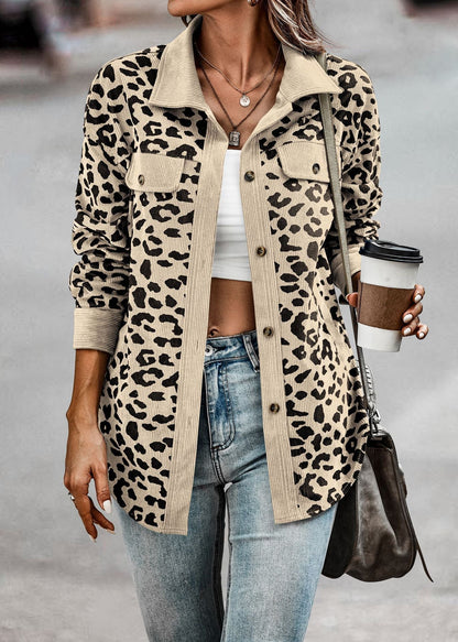 Emmy | Ladies chic jacket with leopard print