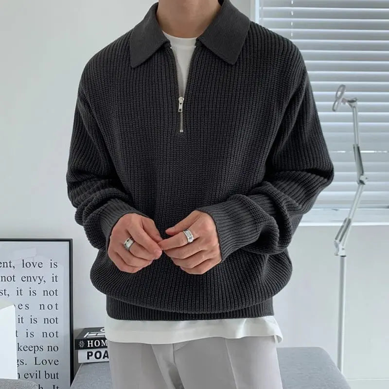 Yaniel Sweater | Men's zipper sweater