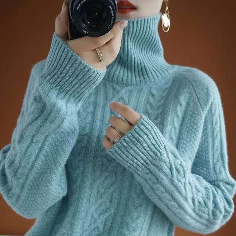 Lisen | Ladies Warm Knit Sweater | Turtleneck