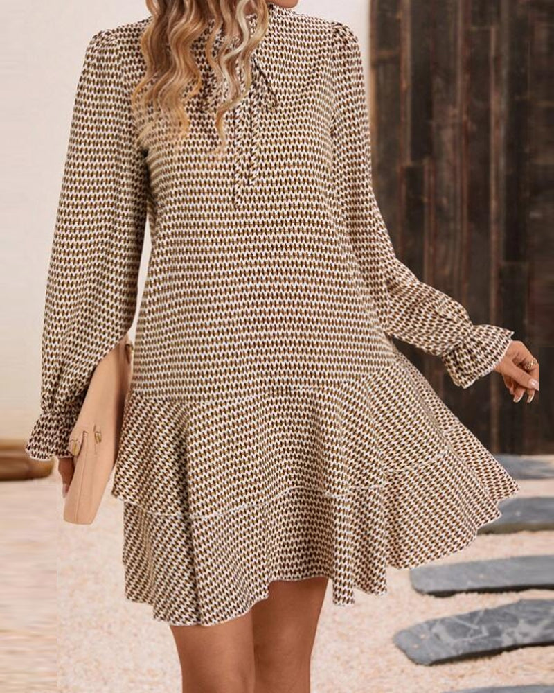 Stylish Long Sleeve Dress