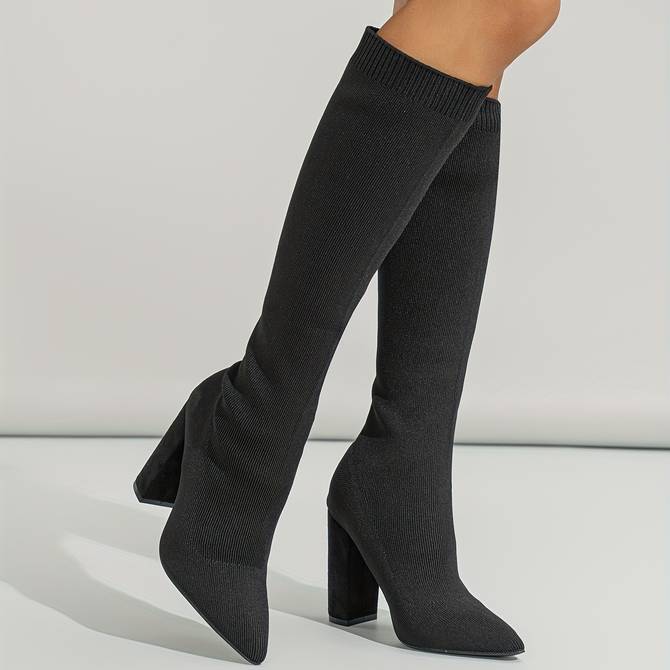 Stylish Knee High Boots | Brown - Elegant and Timeless Look - For Formal and Casual Occasions