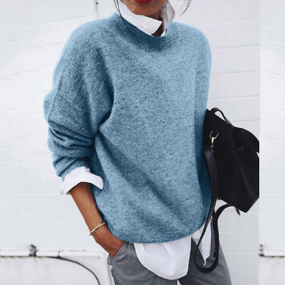 Winter long sleeve sweater for ladies