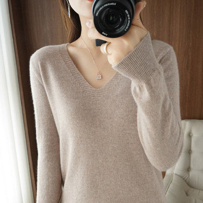 Halcyon | Ladies warm sweater | V-neck