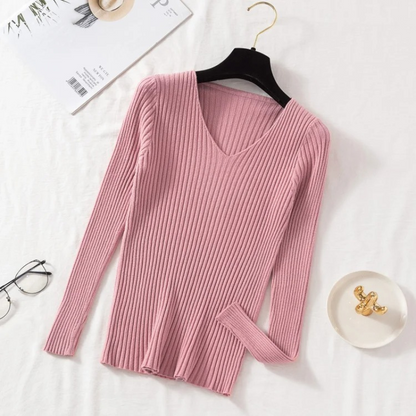 Yllona Sweater | Slim fit V-neck Sweater