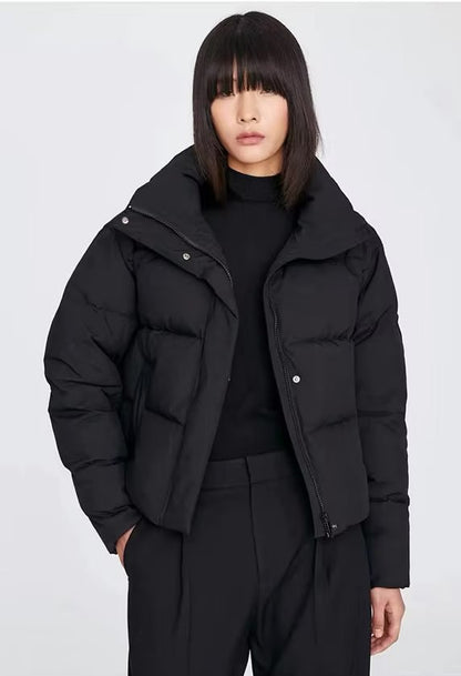 Cropped ladies' puffer jacket