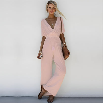 Sexy and sophisticated jumpsuit with V-neck - Norah