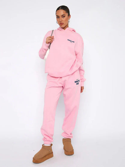 Ladies tracksuit jogging hoodie set