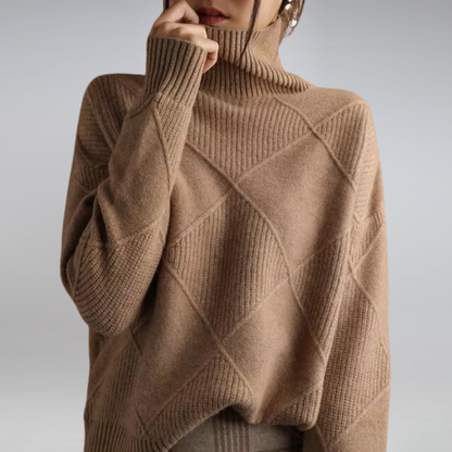 Elegant turtleneck sweater for women