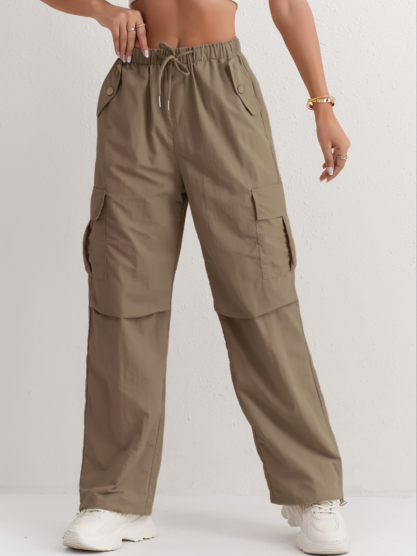 Solène - Stylish and Comfortable Pink Cargo Pants for Women