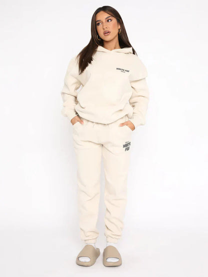 Ladies tracksuit jogging hoodie set