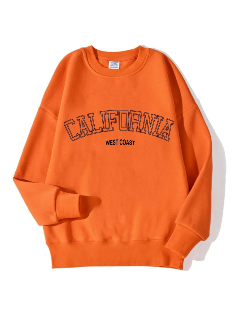 Jess | Oversized Sweatshirt Met California Tekstopdruk Voor Dames