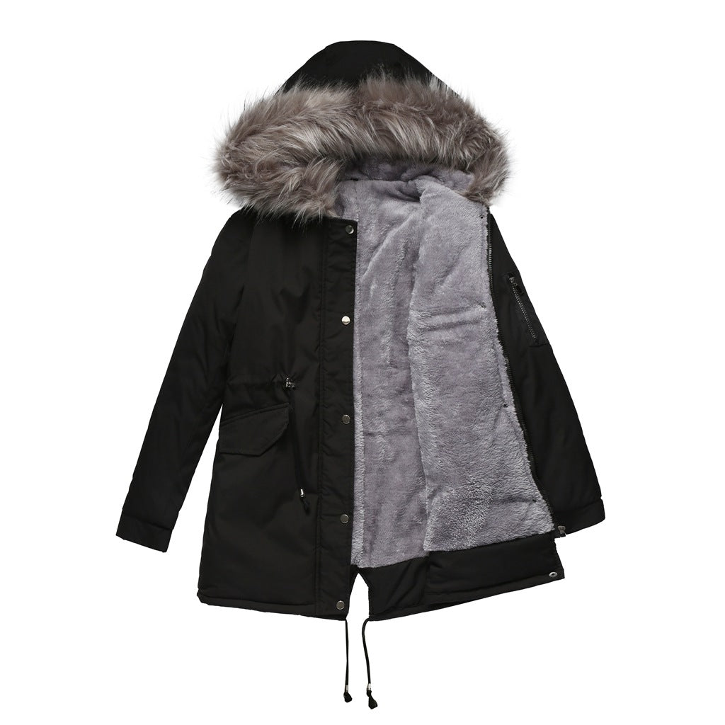 Women's parka with hood