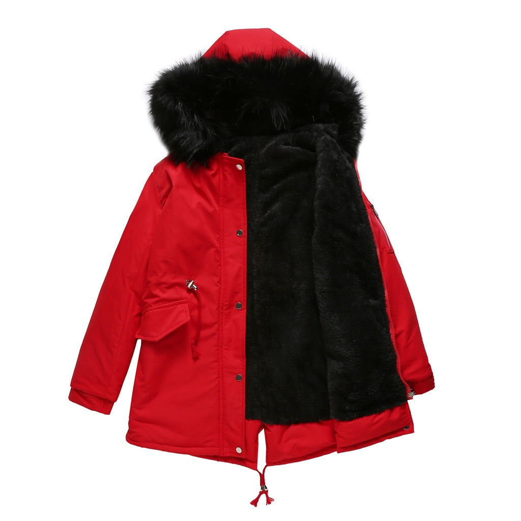 Women's parka with hood