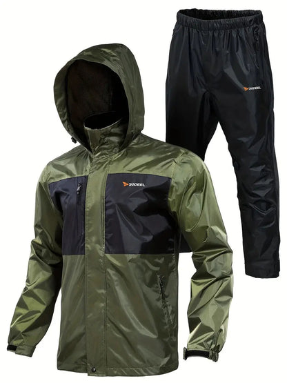 Comfortable Outdoor Breathable Rain Jacket With Pants For Men | Perfect For Outdoor Activities