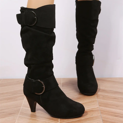 Women's mid-length boots - Mistletoe