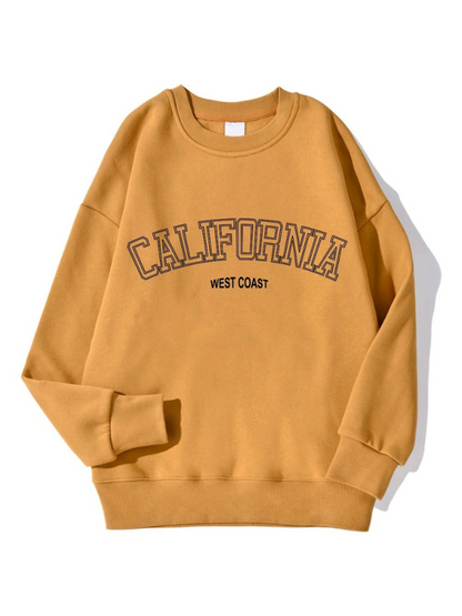 Jess | Oversized Sweatshirt Met California Tekstopdruk Voor Dames