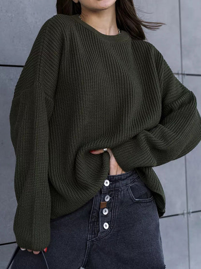 Alejandra | Simple oversized loose warm jumper