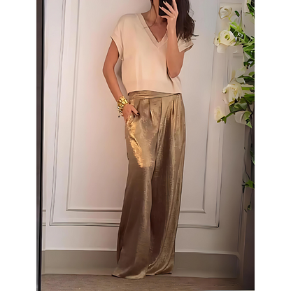 Elegant top and trouser set - Melissa