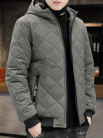 Warm hooded winter jacket for men | Perfect for outdoor activities