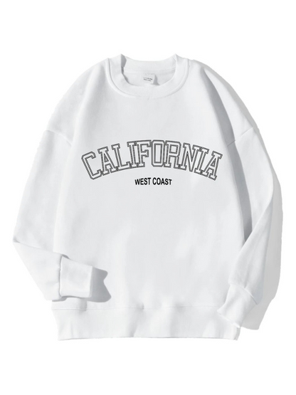 Jess | Oversized Sweatshirt Met California Tekstopdruk Voor Dames