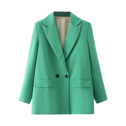 Double-button blazer for women