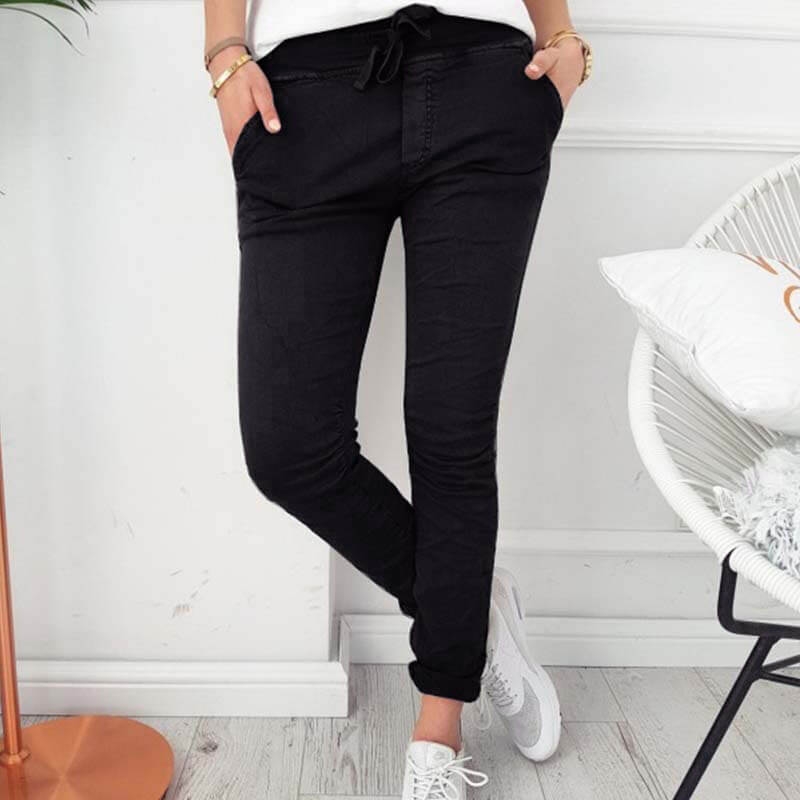 Nadine - Lightweight Women's Casual Pants with Elastic Waistband