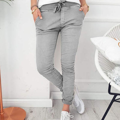 Nadine - Lightweight Women's Casual Pants with Elastic Waistband