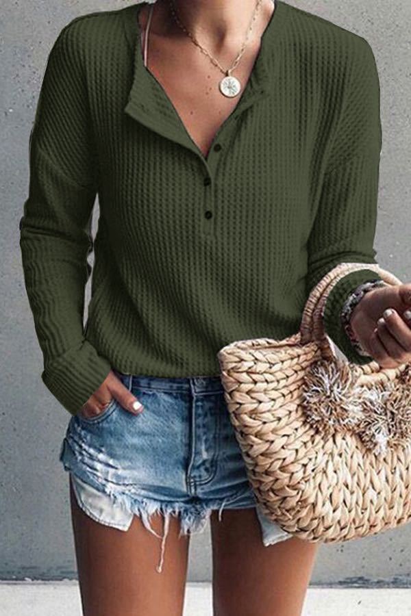 Eliza - Elegant V-neck Blouse for Fall and Spring for Women