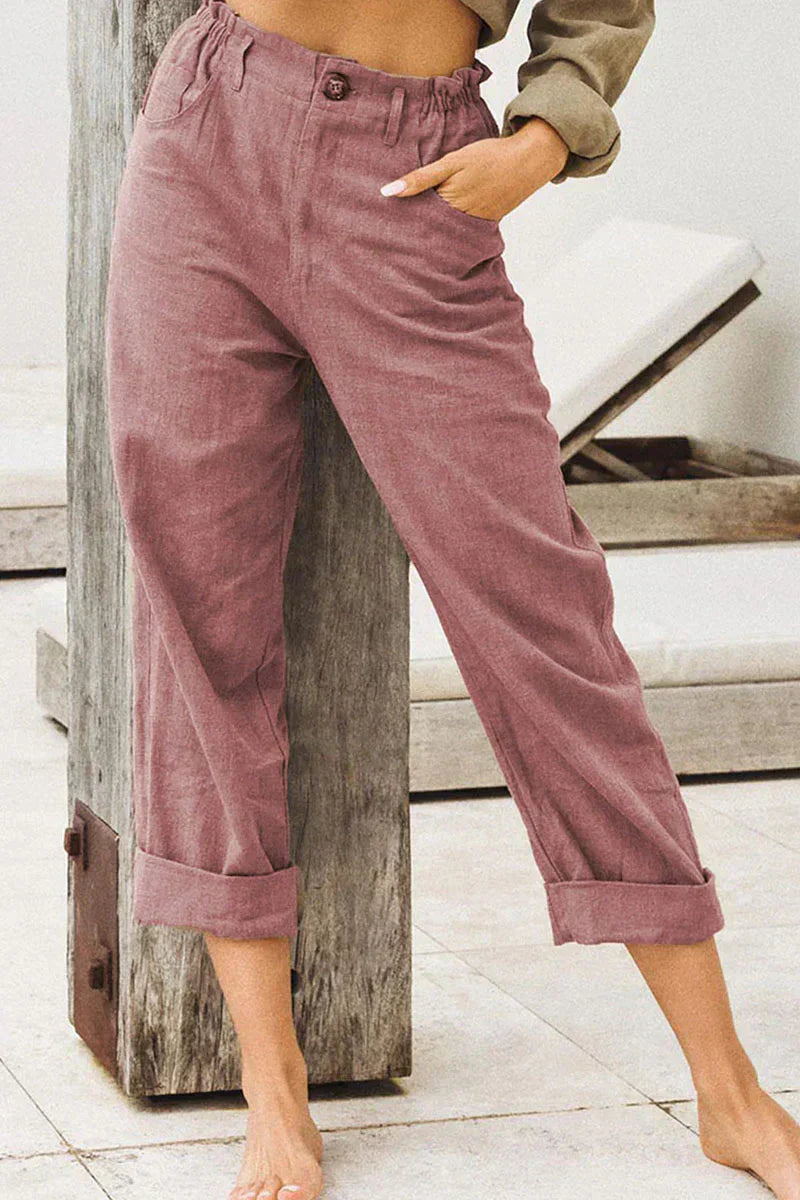 Adèle - Elegant casual linen pants