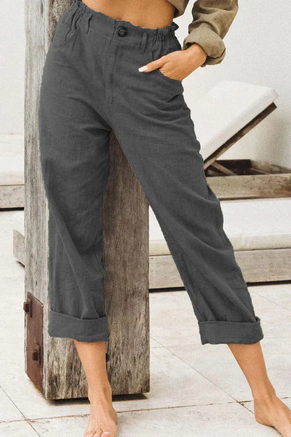 Adèle - Elegant casual linen pants