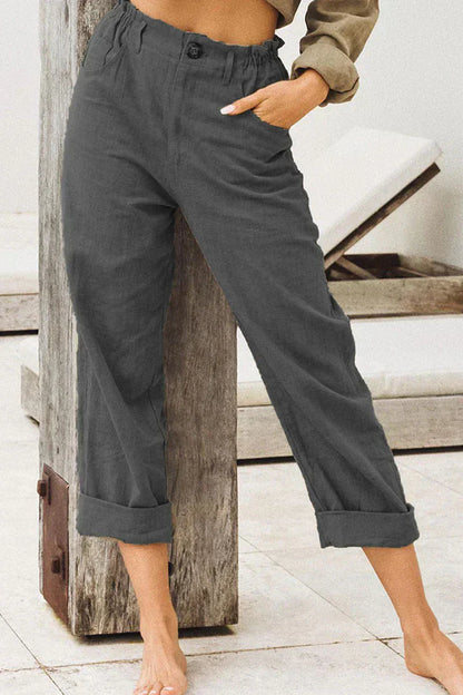 Casual and stylish linen trousers - Jaclyn