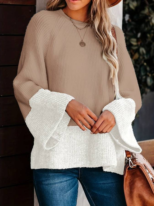 Yveth Sweater | Women's Two-Color Sweater