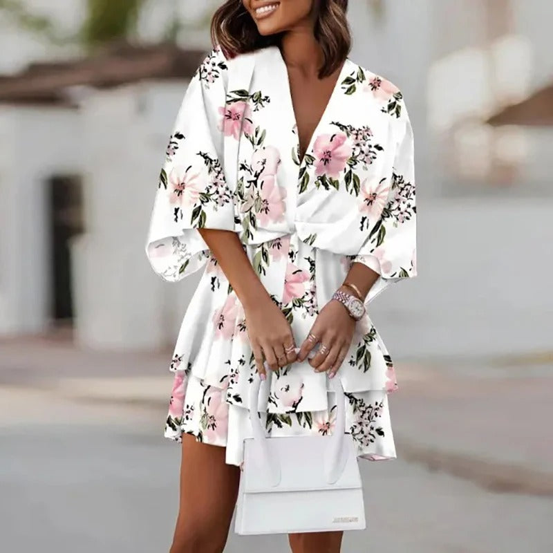 Sarah - Dress with floral pattern