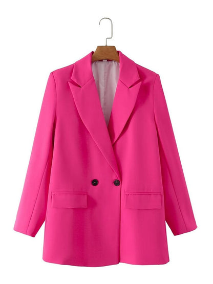 Double-button blazer for women