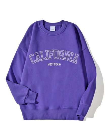 Jess | Oversized Sweatshirt Met California Tekstopdruk Voor Dames