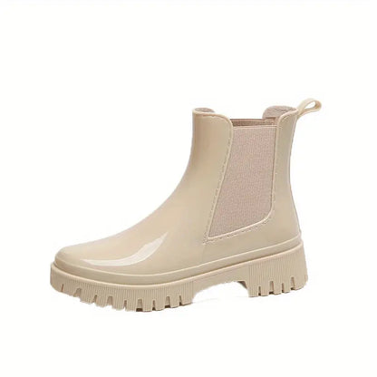 Women's Rain Boots with Thick Bottom