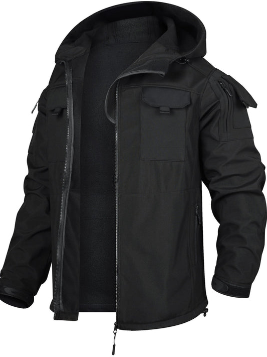 Tactical Hooded Outdoor Jacket With Cargo Pants Set Waterproof For Men | Perfect for outdoor activities