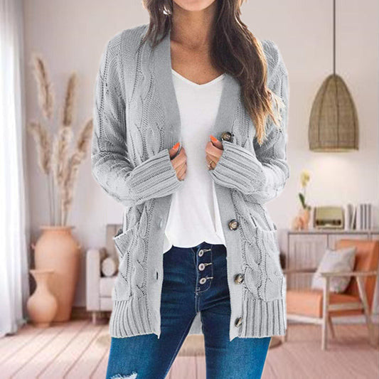 Sterlin | Ladies Cable Knit Cardigan | Long