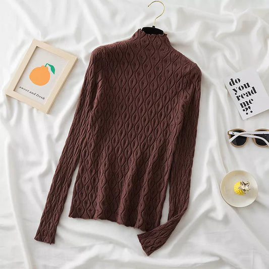 Warisha Sweater | Tanned Turtleneck