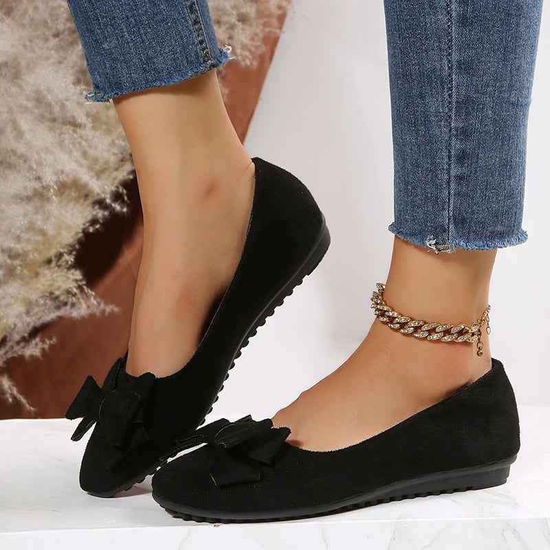 Round Toe Ballet Dressy Flats Slip On