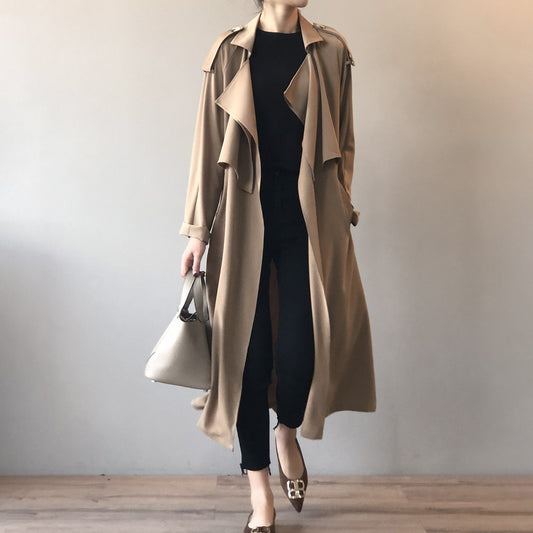 Ladies retro baggy trench coat