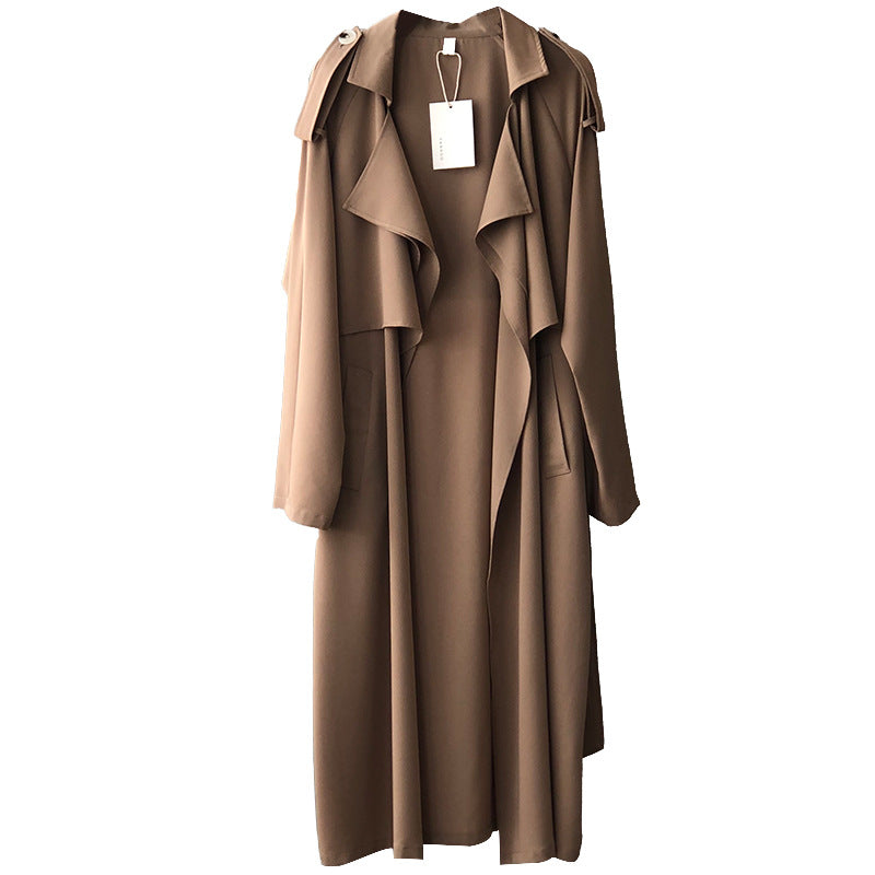 Women's retro baggy trench coat for winter - Maria