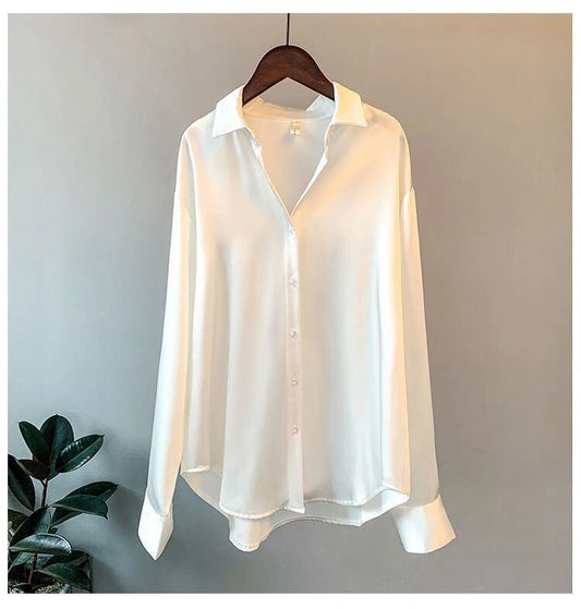 Satin blouse for women