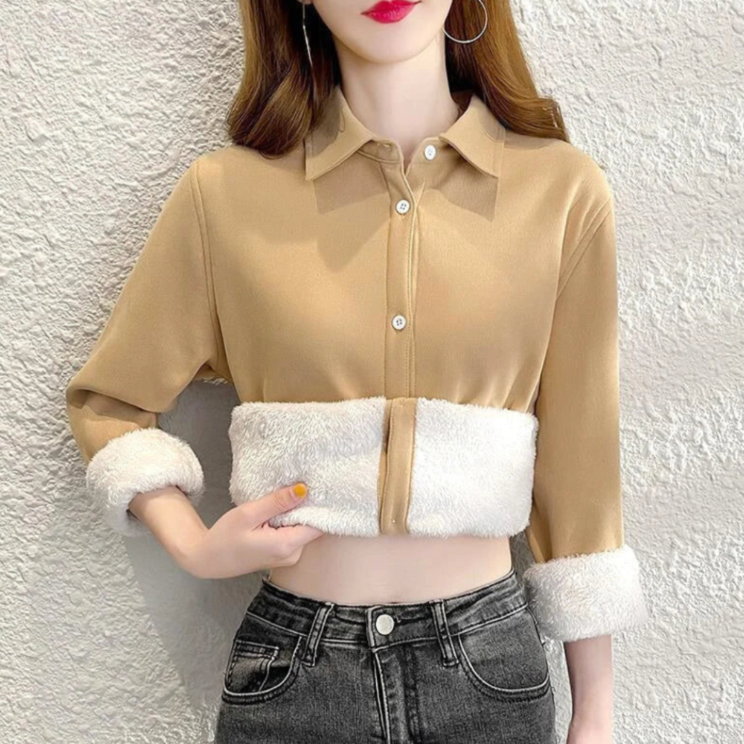 Eda - Elegant Fleece Blouse