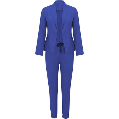 Lena | Slim-fit blazer and pants set in solid color